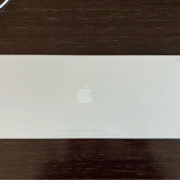 Apple - Wired Magic Keyboard (Lightning Port) - Silver/White
